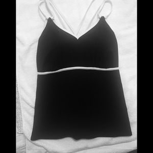 Land'a End Black Tankini Size 16